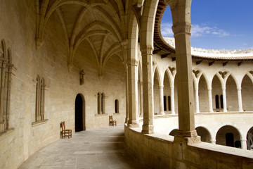 Castle Castillo de Bellver in Majorca at Palma of Mallorca © lunamarina