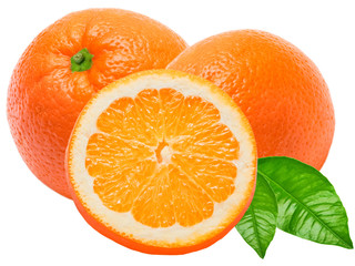 orange isolated on white background