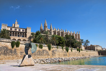 Catedral desde Parc del Mar
