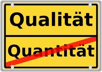 Qualität vs. Quantität
