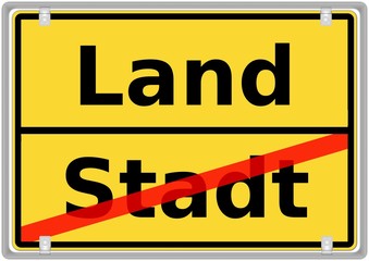 Land vs. Stadt