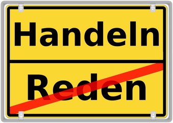 Handeln vs. Reden
