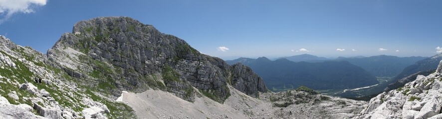 Rombon in Julian Alps near Italian Slovenian border