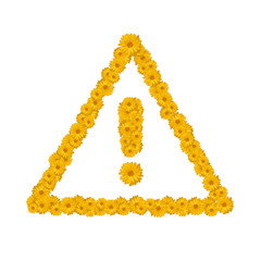 flowers exclamation mark