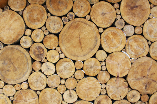 Stacked Logs Background