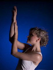 Obraz premium Portrait of beautiful woman in studio