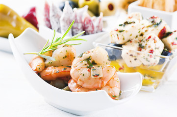 Tapas mit Meeresfrüchten