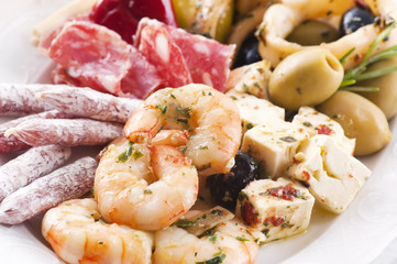 Antipasto mit Meeresfrüchten