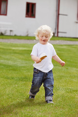 Boy with Gardening Tool