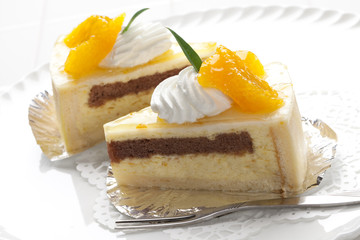 オレンジムースケーキ