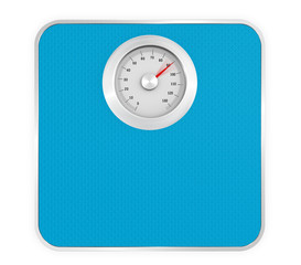 Waage im roten Bereich