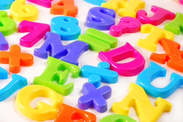 colorful letters background