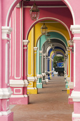 Painted Arches 2, George Town, Penang, Malaysia - obrazy, fototapety, plakaty