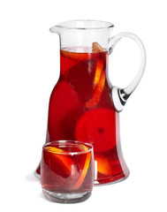 Fruit drink in jug