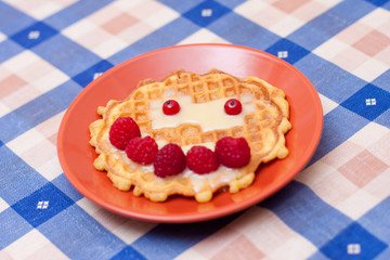 Handmade smiling cookie