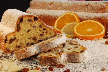 Christollen, Scheiben, closeup