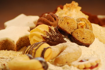 Plätzchenberg, gemischte Kekse