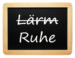 Obraz premium Ruhe statt Lärm