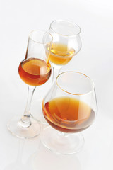 cocktail on white background.