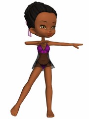 Dancing toon girl