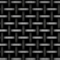 black weaved background metal