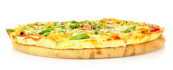 Pizza isolated on white