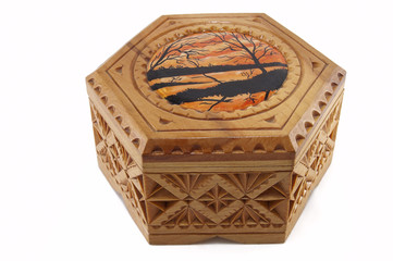 wooden casket