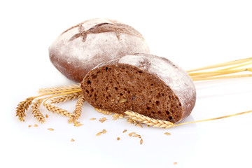 Wheat isolated on white