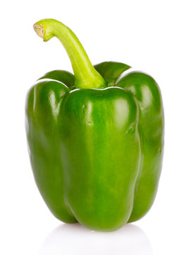 Bell pepper isolated on white