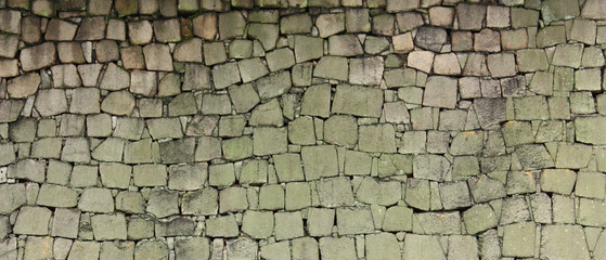 detail of stone wall