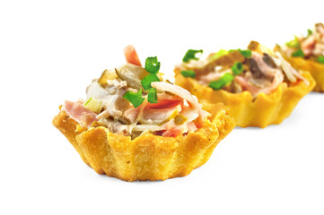Tartlet with salad