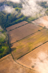 aerial of fields near hamburg