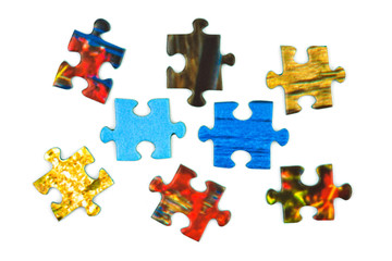 Naklejka premium Pieces of puzzle