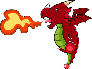 illustration Dragon fire vector file