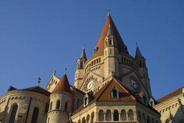 Fototapeta na wymiar Franz von Assisi Kirche in Vienna