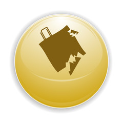 Boule, bouton, sphère, reflet, transparent, picto, logo, icône