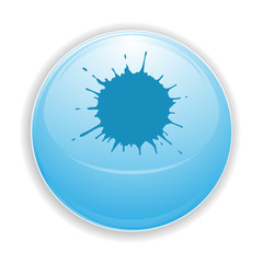 Boule, bouton, sphère, reflet, transparent, picto, logo, icône