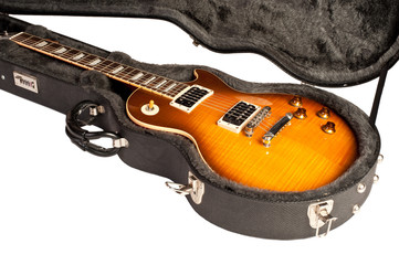 Electric guitar in case