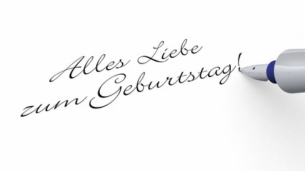 Stift Konzept - Alles Liebe zum Geburtstag