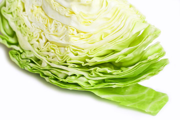 cabbage cut by half