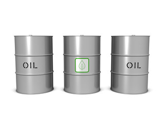 Bio fuel and oil barrels