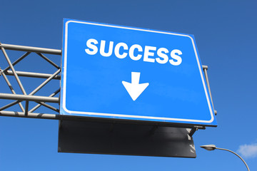 Highway sign - Success