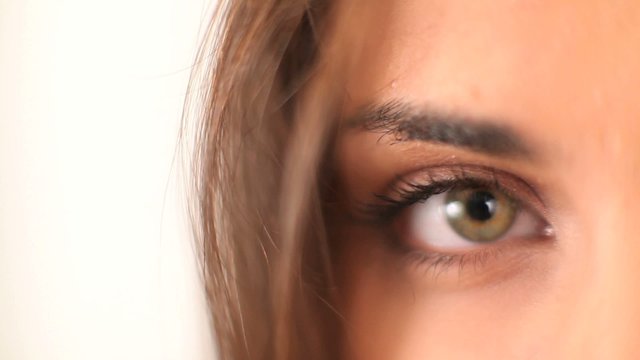 Closeup on woman's eye