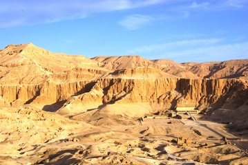 Aerial view of Egyptian Temple
