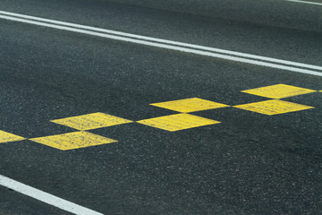 Marking on a road