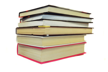 stack of books isolated-1