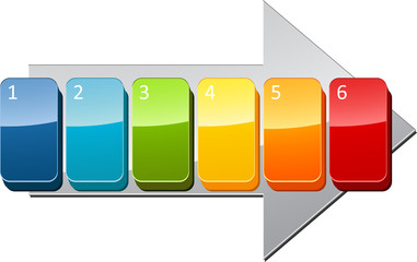 Sequential steps business diagram