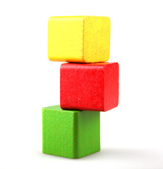 Wooden building blocks