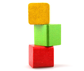 Wooden building blocks