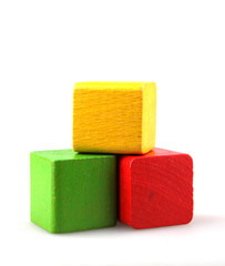 Wooden building blocks